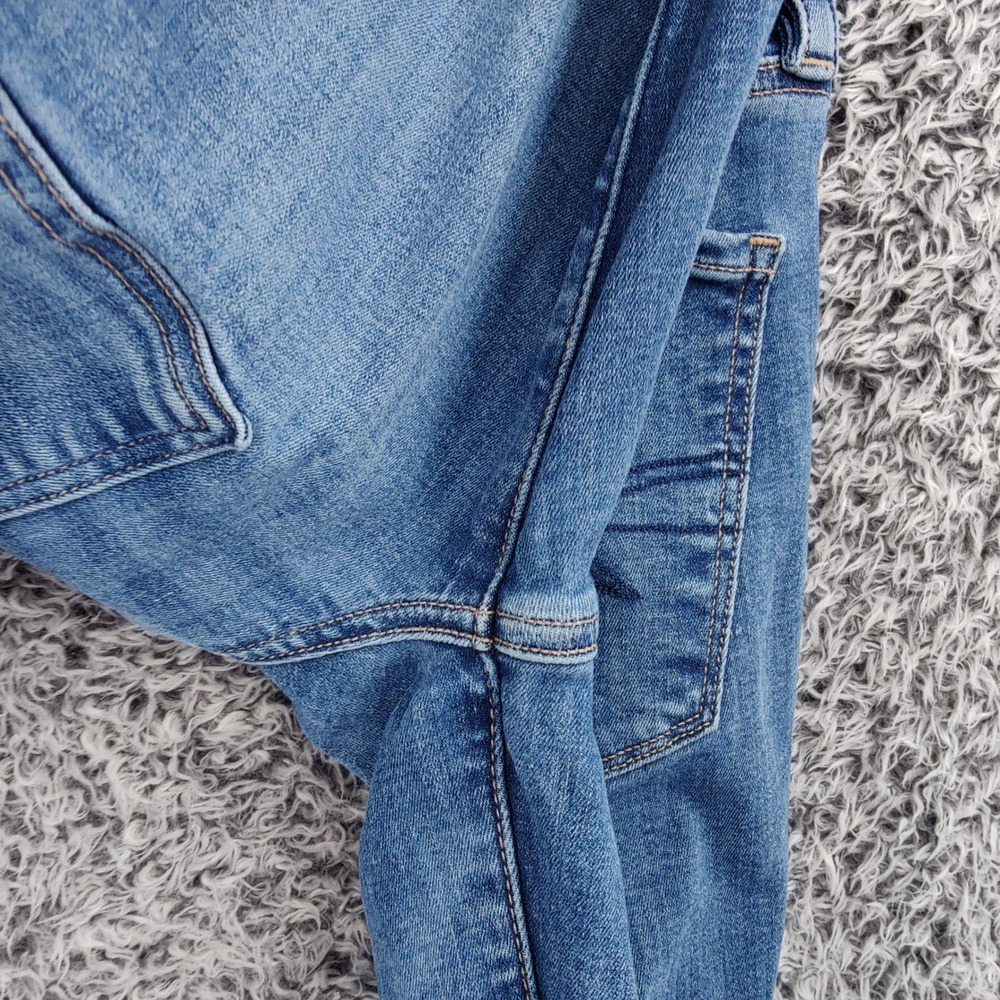 American Eagle Womens Super High Rise Flare Wide 70s Festival Retro Jeans 4 Blue - Picture 15 of 16